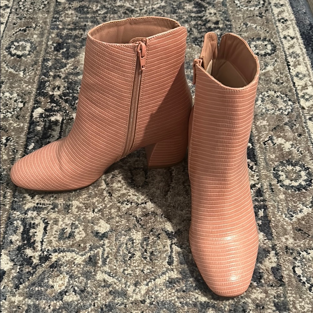 Pink Ankle Boots